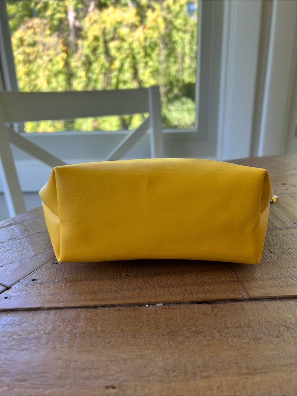Lululemon Two-Tone Yellow and Cream Canvas Cosmetic Pouch Mini - Picture 5 of 7